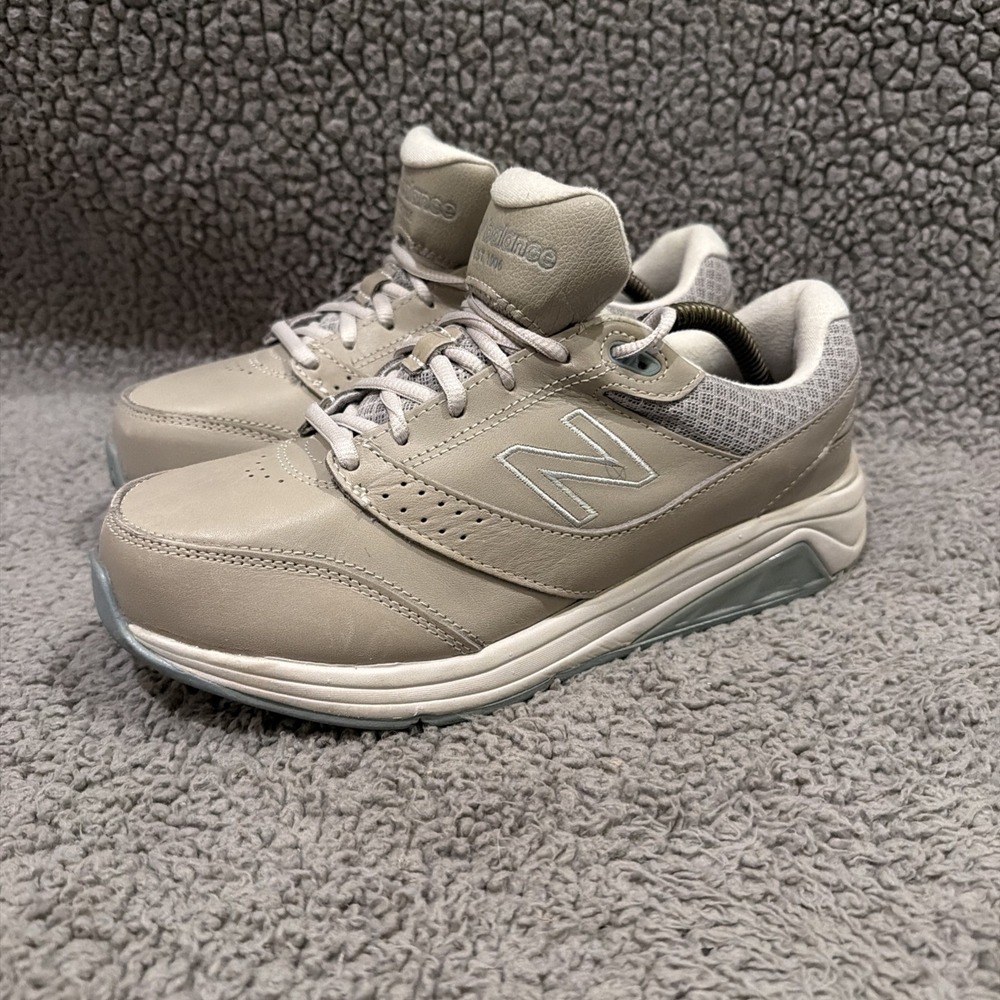 New Balance 928v3 Walking Shoes Womens 8 D Wide Grey Leather WW928GR3 Sneakers
